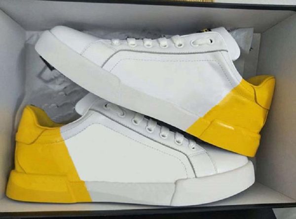 

fashion real leather handmade multicolor gradient technical sneakers men women famous shoes trainers17, Black
