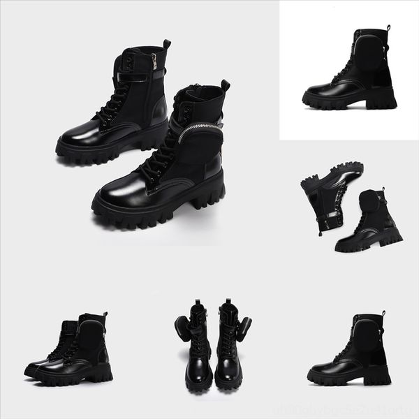 

vefr7 trendy new men's casual retro boot shoes motorcycle walletleather fashion street neon autumn shoes tooling leather, Black