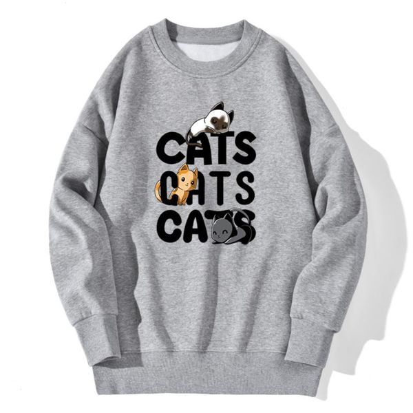 

men's hoodies & sweatshirts cat cartoon drop shoulders sweatshirt mens streetwear casual clothing outwear pullovers long sleeve autumn, Black