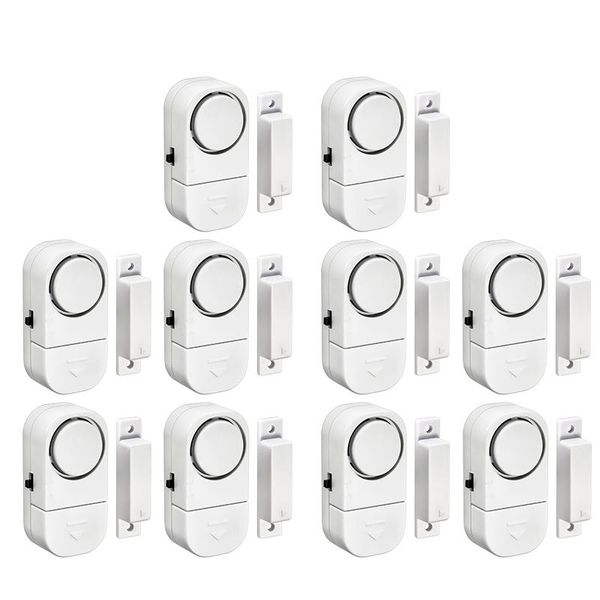 

10pcs standalone magnetic sensors independent wireless home door window entry burglar alarm security alarm guardian