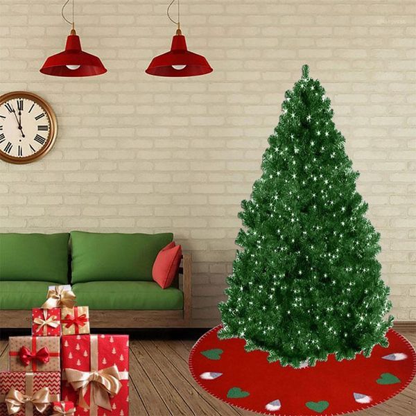 

1pc plush christmas tree skirt base floor mat cover xmas merry tree ornament santa christmas home 98cm1
