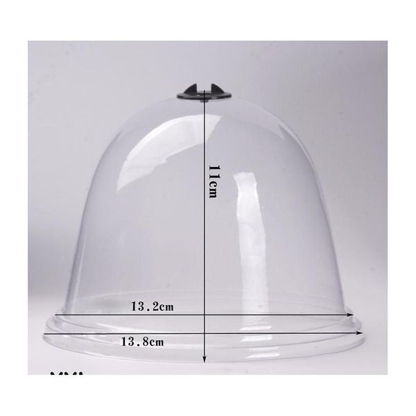 

100pcs-pack wholesale plastic transparent planting pot lid flower pot cap cover for home gardens too wmtxtf new_dhbest