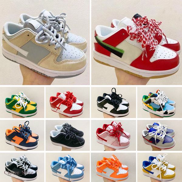 

2021 chunky dunk sb kids shoes boys girls casual fashion sneakers athletic children walking toddler sports trainers, Black