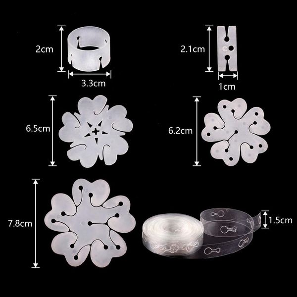 

fengrise balloons clips plastic seal ballons accessories wedding birthday party decoration fixed balloon chain diy supplies wmtedt