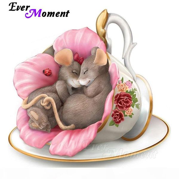 

оптовые алмазная картина мыши 5d diy декор для дома стразы шитья алмазной вышивки рисунка мозаика s2f998