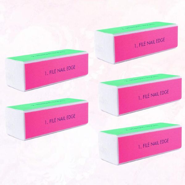 

nail files 5pcs four sided useful sponge practical manicure tools art supplies for women female