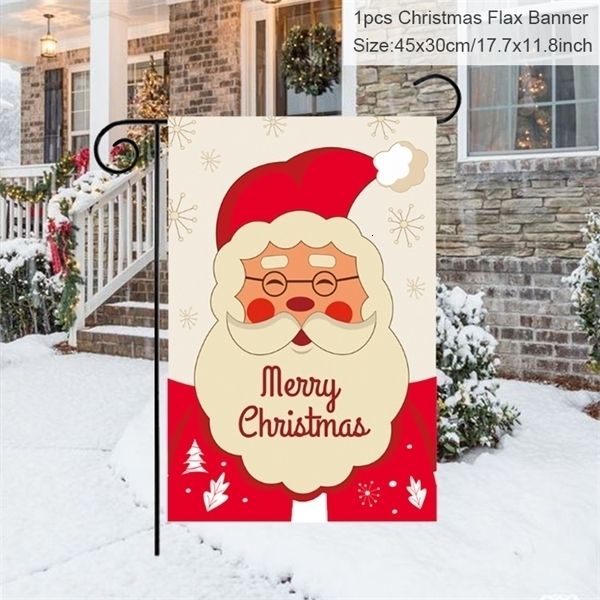 

factoryew00outdoor flax santa door banner merry hanging flag ornament christmas decorations for home xmas gift new year
