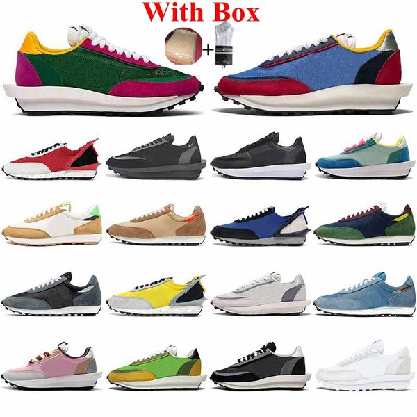 

with box 2021 waffle running shoes ldv women men platform hyper grape green gusto white grey university red mens trainers sport sneakers