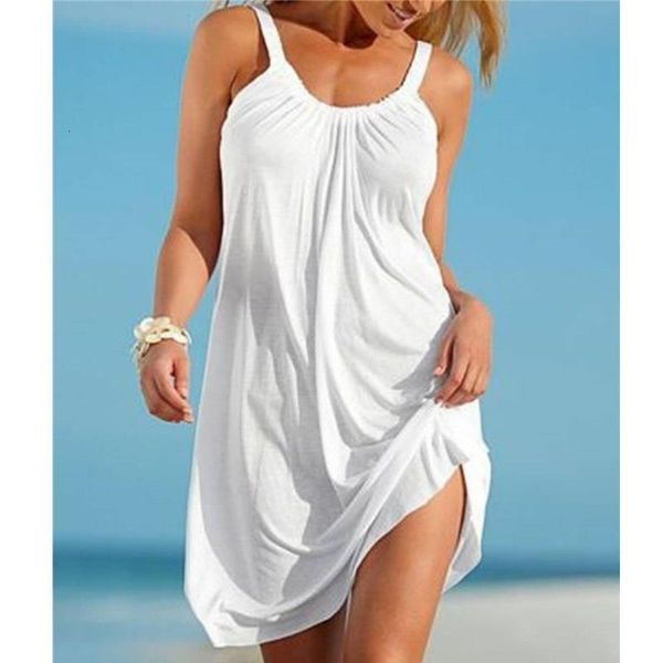

summer casual dresses women beach mini sundress ladies sleeveless short mini dress holiday party solid casual dresses, Black;gray