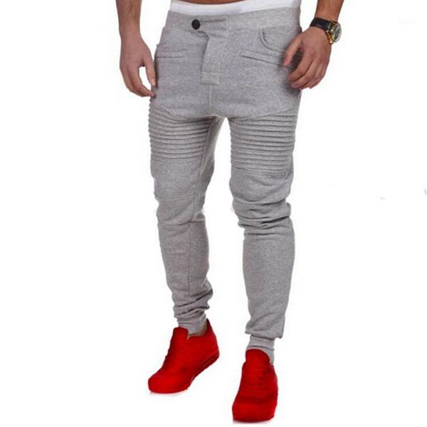 

2020 new fashion pants men casual striped jogger cargo qunique design mens tranning sweatpants bottom joggers trousers1, Black