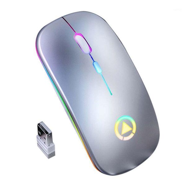 

mice silent 2.4g wireless mouse lightweight portable colorful light lapmute xx9a1