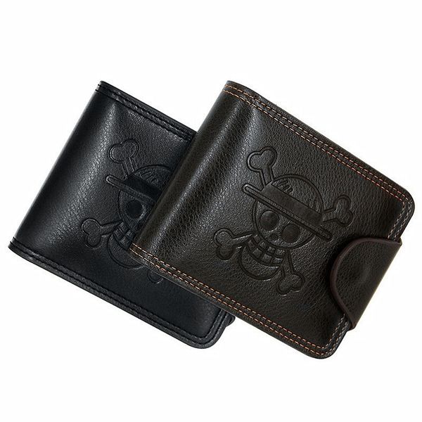 

men's short multi-function multi-card one piece cartoon wallet, Red;black