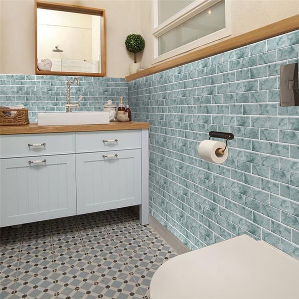 

waterproof stone brick wall sticker self adhesive wallpaper home decor wall art decal living room bedroom bathroom kitchen decor
