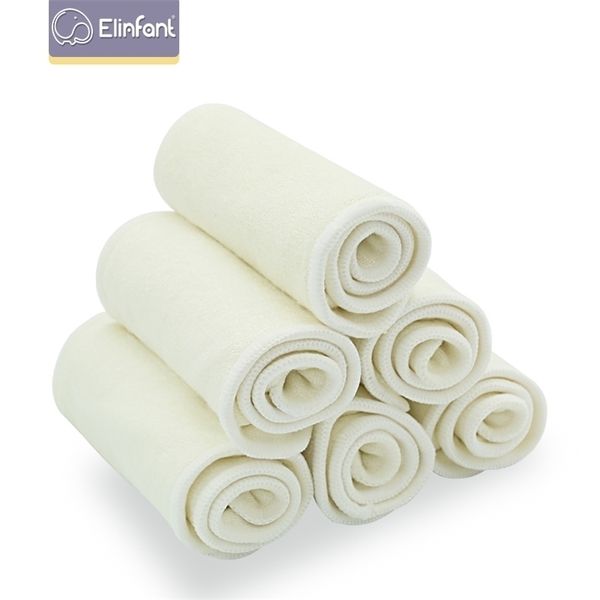 

elinfant 10 pcs 4 layers bamboo fiber diaper insert washable super comfortable nappy insert 35Ã13.5cm for cloth diaper&covers 201117