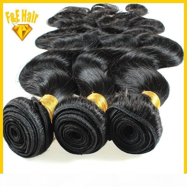 

7a grade virgin brazilian body wave hair extensions 100% unprocessed brazillian human hair wefts virgin body wave remy hair natural black