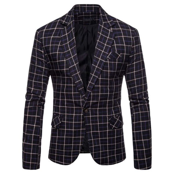 

men's new casual plaid suit in fall 2020 men's favorite trendy fashion high-end atmosphere high-end good, White;black