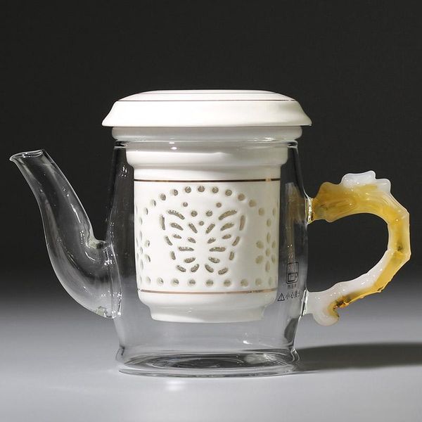 

teapot black tea filter equipment glass ceramic filter double ear tea kung fu tea tools wmtpyw