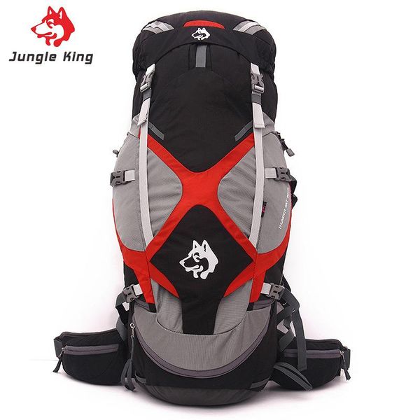 

outdoor bags 65l camping mountaineering bag waterproof sports backpack travel hiking suspension frame support a4811