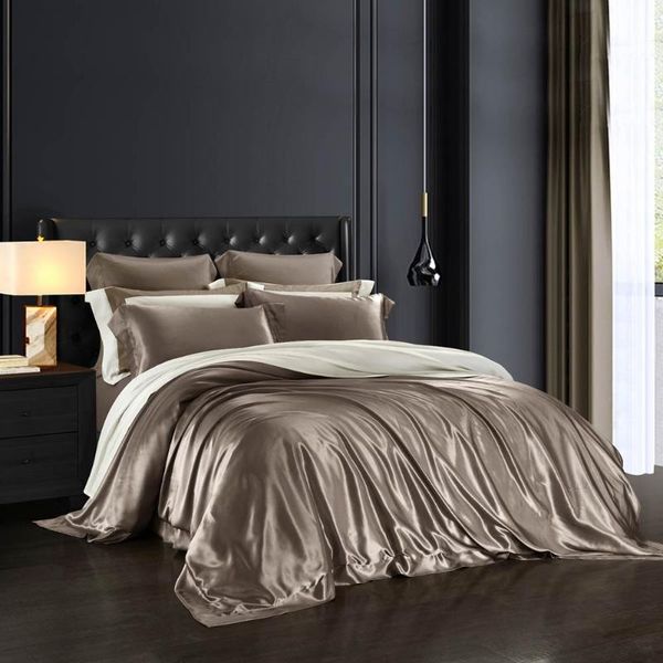 

bedding sets svetanya luxury mulberry silk  king size duvet cover sheet pillow sham linens