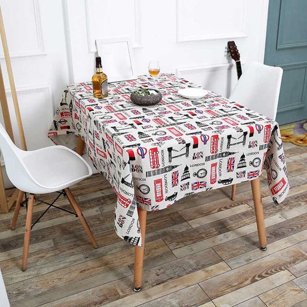 

table cloth fashion restoring ancient ways european style cotton linen national flag design art tablecloth cover