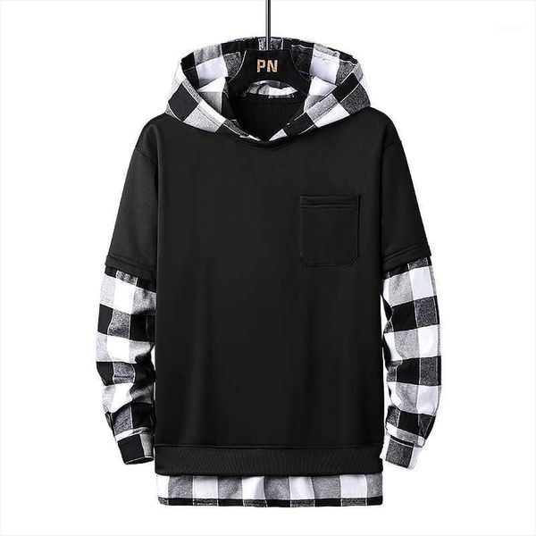 

oversize hoodie streetwear hoodies men fashion trend street hip hop hoodie men casual sweatshirt streetwear loose pullover1, Black