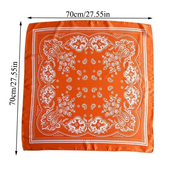 

fashion square scarf sceen wrap kerchief 70 * 70см женщины напечатанные оголовье женские волосы шарф шарф шарфы пейсли парикмахера q bbybnp