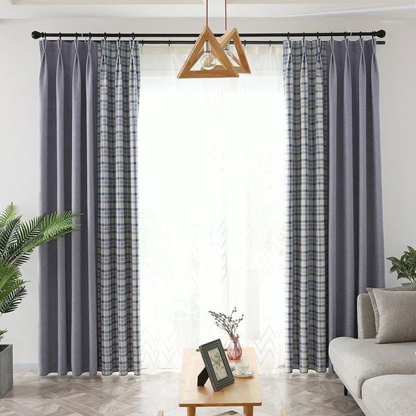 

curtain & drapes modern minimalist curtains for living dining room bedroom double-sided mosaic printing finished product customization1