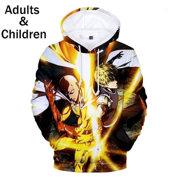 

3d print anime one punch-man hoodies men women sweatshirts oversized kids hoodie boys girls 3d one punch-man pullovers1, Black