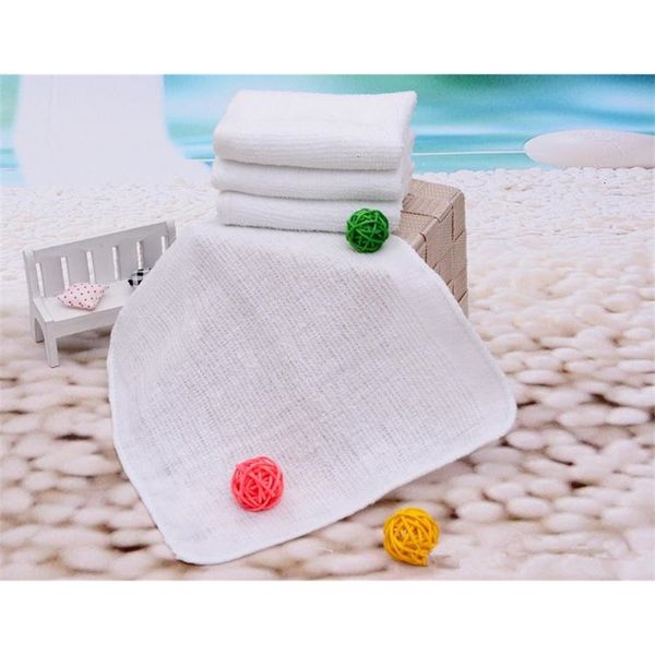 

factory price custom square 20x20cm white gift giveaway small absorbent hand towel l cotton napkin handkerchie