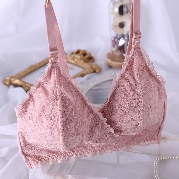 

чистый хлопчатобумажный грудные кормления летом тонкий собранный анти провисание анти стальные кольца у кормящих женщин женские женские бюст, White