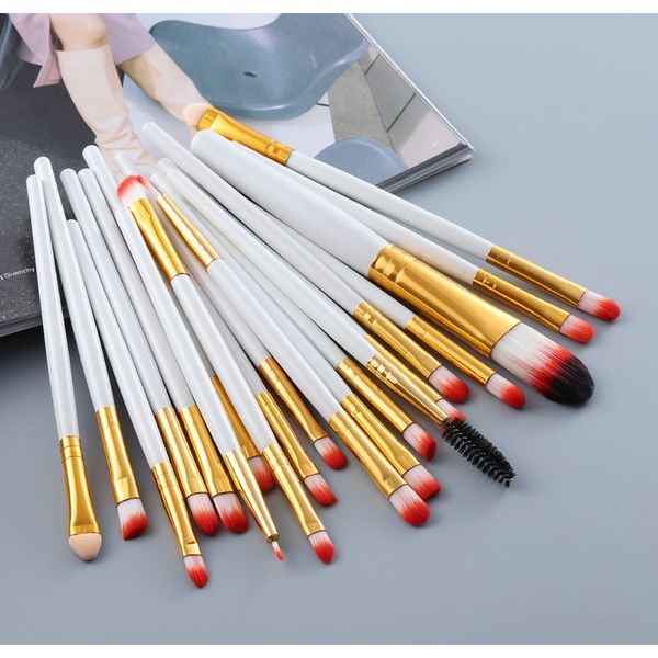 

fld 20 шт. mini eye makeup щетки набор фундамент порошок для век для глаз подводка для глаз ресница для ресниц макияж кисти косметические ко