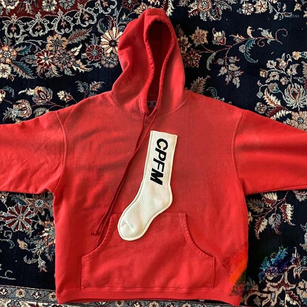 

new hooded hoodie men women fashion casual cpfm.xyz pullover1, Black