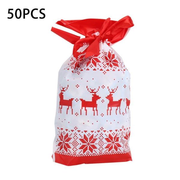 

kl7ngift candy 50pcs bag party drawstring bags christmas cookie wrapping pouch chocolates wedding favor gifts