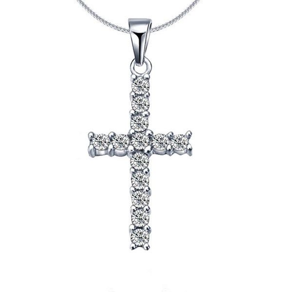 

chains sells hip-hop men's classic cross pendant with necklace, Silver