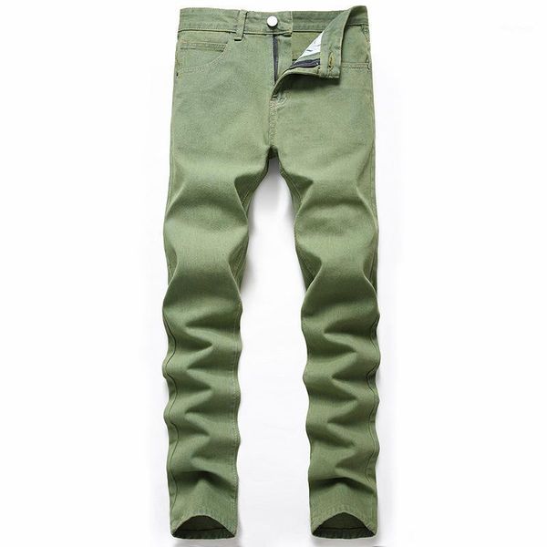 

2d men's jeans, army green jeans men, european and american cross-border large straight tube jeans1, Blue