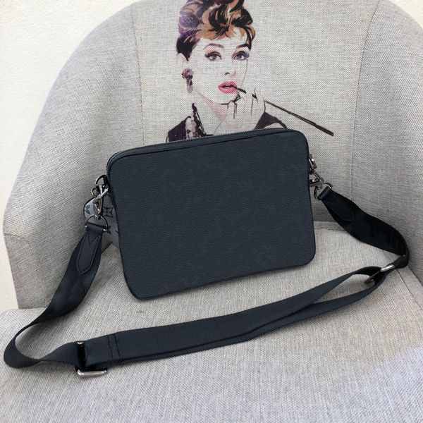 

messenger bag eclipse reverse canvas mens crossbody bags fashion leather man shoulder bag with purse wallet clutch,d001-2 size:25*19*5cm