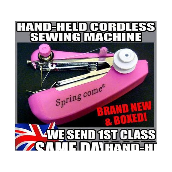 

new quick handheld portable mini handy sartorius sewing machine sew price 200pcs/lo qyluce bdebaby