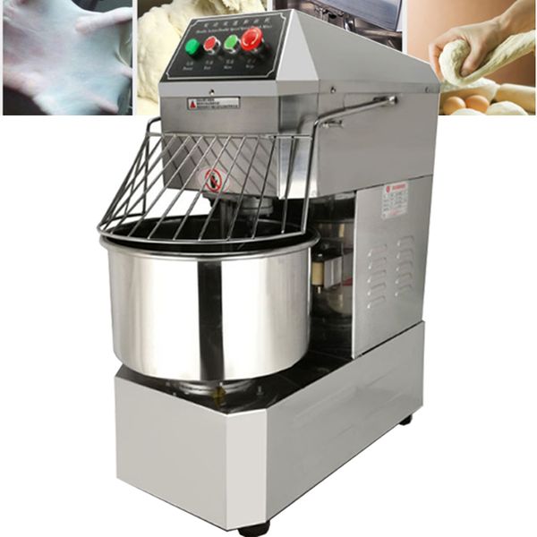 20L Elettrico Kitchen Aid Mixer Commerciale In Acciaio Inox Pasta Impastare Industriale Robot da Cucina Frullino per le uova 1.1kw 220V