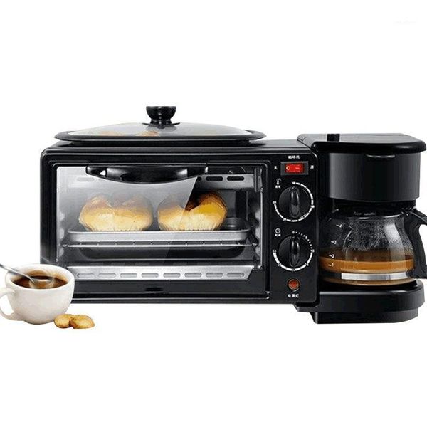 

electric skillets factory direct multi-function household breakfast machine three-in-one office coffee roasting festival gift1