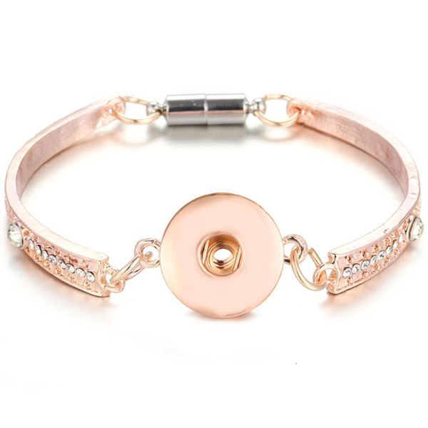 

rose gold silver for women 10pcs men fit diy 18mm snap buttons jewelry button bracelet bangles