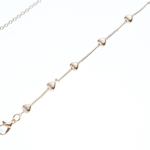 

2020 chic fashion simple gold color heart beads reading glasses chain eyeglass cord holder lanyard strap sunglasses accessories h jllzch