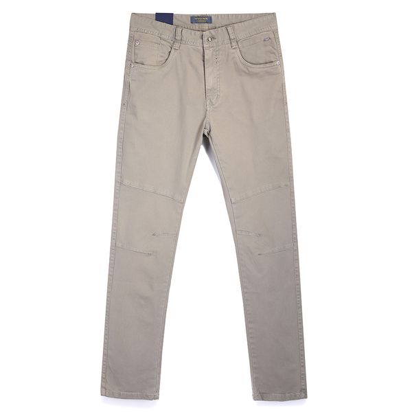 

2021 new men's cotton cargo pulled out simple solid trousers of quality thin stretch pants f42 ogba, Black