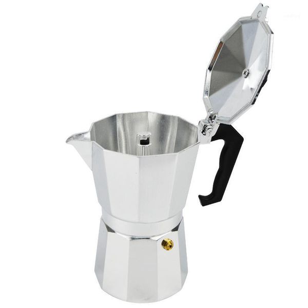 

new espresso coffee pots 3/6/9/12 cups maker moka espresso cup aluminum moka pot machine outdoor three-chambered1