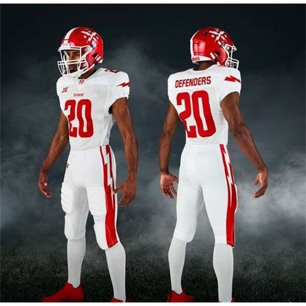 

custom 121s,youth,women,toddler, xfl 2020 dc defenders personalized any name and number any size stitched college jersey, Black