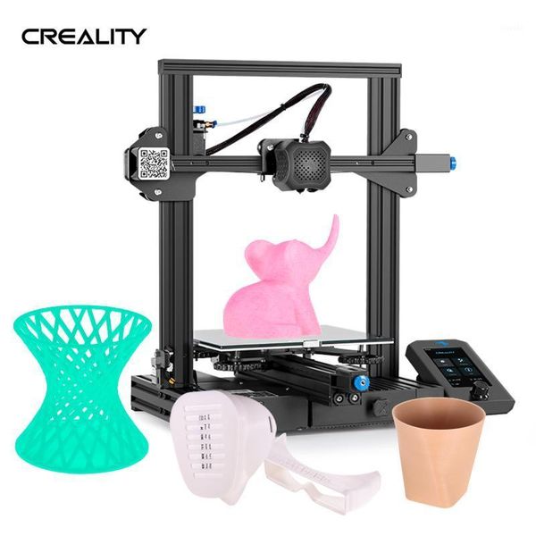 

printers creality 3d ender 3 v2 printer diy kit all-metal integrated structure mainboard upgrade pro impresora1