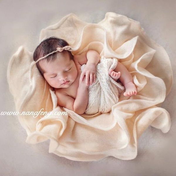 

hair accessories 2021 steel wool flokati floral filling accessorie born pography props baby posing baskets background po shoot backdrops, Slivery;white