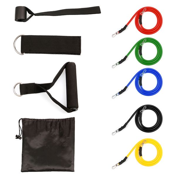 

1pcs/set pull rope fitness exercises resistance bands latex tubes pedal excerciser body training workout elastic yoga band89