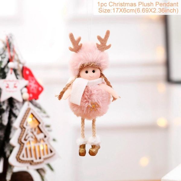 

fengrise cute angel doll girl ski pendant christmas tree decorations for home wooden christmas tree ornaments xmas gift for kids wmtfto
