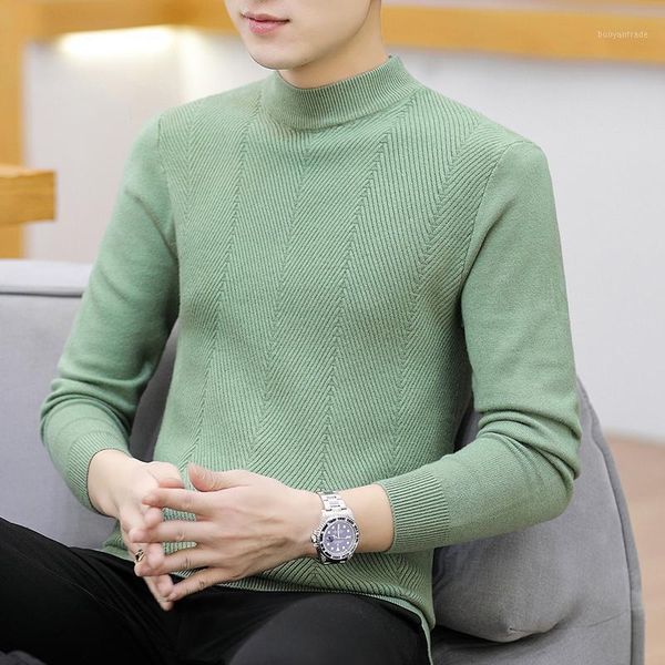 

men's sweaters men 2021 autumn winter fashion casual slim fit cotton knitted mens pullovers brand clothing knitwear1, White;black