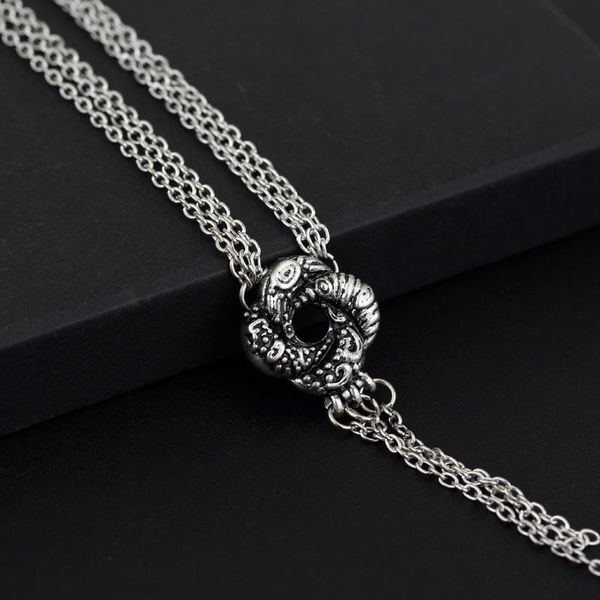 Pingente Colares Argélia Loveknot Necklace Vesper Lynd Casino Royale Bond Girl Girl Love Nó Vintage Prata Banhado Mulheres Jóias